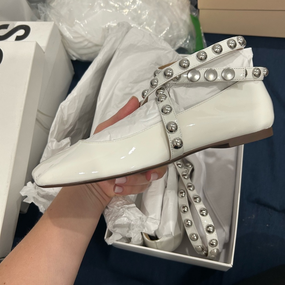 SCHUTZ JAYCIE PATENT LEATHER FLAT